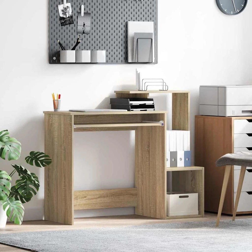 Bureau 106 x 41 x 88,5 cm chêne sonoma bois d'ingénierie – vue d’ensemble