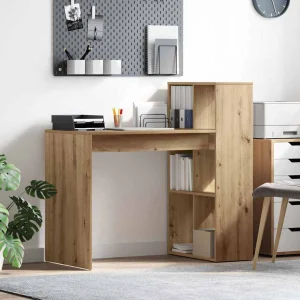 Bureau 108 x 55 x 103,5 cm chêne artisanal bois d'ingénierie – vue d’ensemble