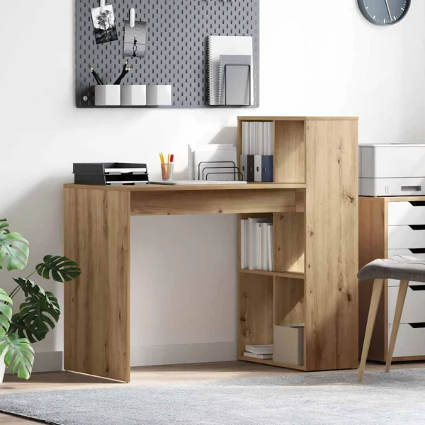 Bureau 108 x 55 x 103,5 cm chêne artisanal bois d'ingénierie – vue d’ensemble