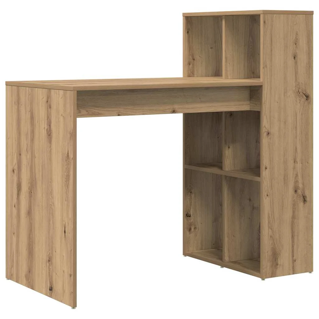 Bureau 108 x 55 x 103,5 cm chêne artisanal bois d'ingénierie – vue de côté