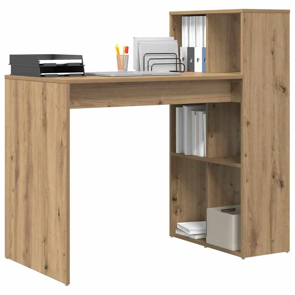 Bureau 108 x 55 x 103,5 cm chêne artisanal bois d'ingénierie – vue de détail