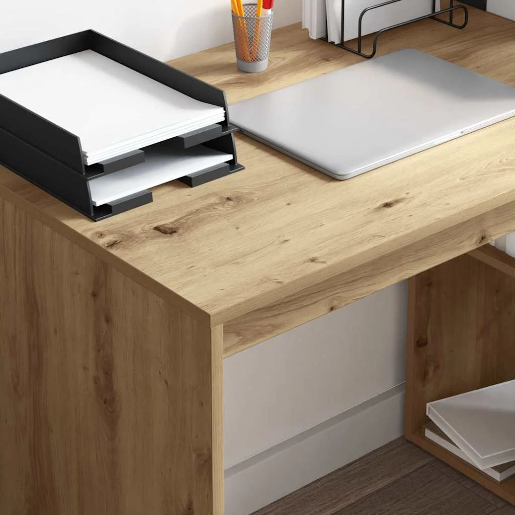 Bureau 108 x 55 x 103,5 cm chêne artisanal bois d'ingénierie – vue en situation