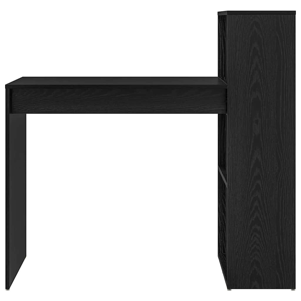 Bureau 108 x 55 x 103,5 cm chêne noir bois d'ingénierie – vue de dessus