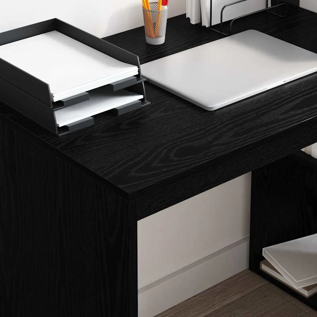 Bureau 108 x 55 x 103,5 cm chêne noir bois d'ingénierie – vue en situation