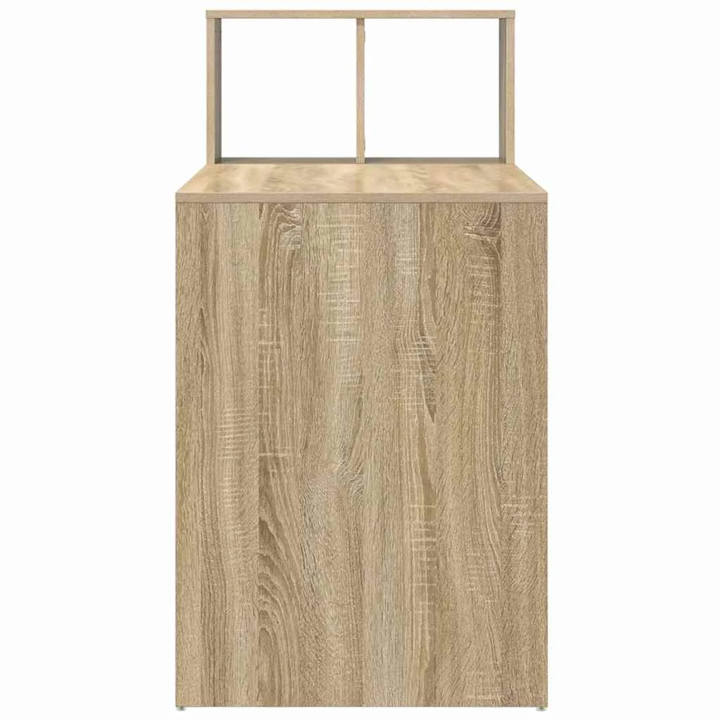 Bureau 108 x 55 x 103,5 cm chêne sonoma bois d'ingénierie – vue de dos