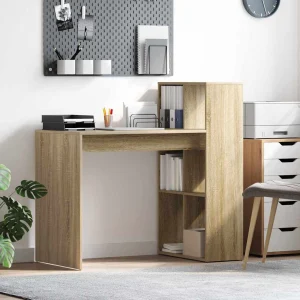 Bureau 108 x 55 x 103,5 cm chêne sonoma bois d'ingénierie – vue d’ensemble