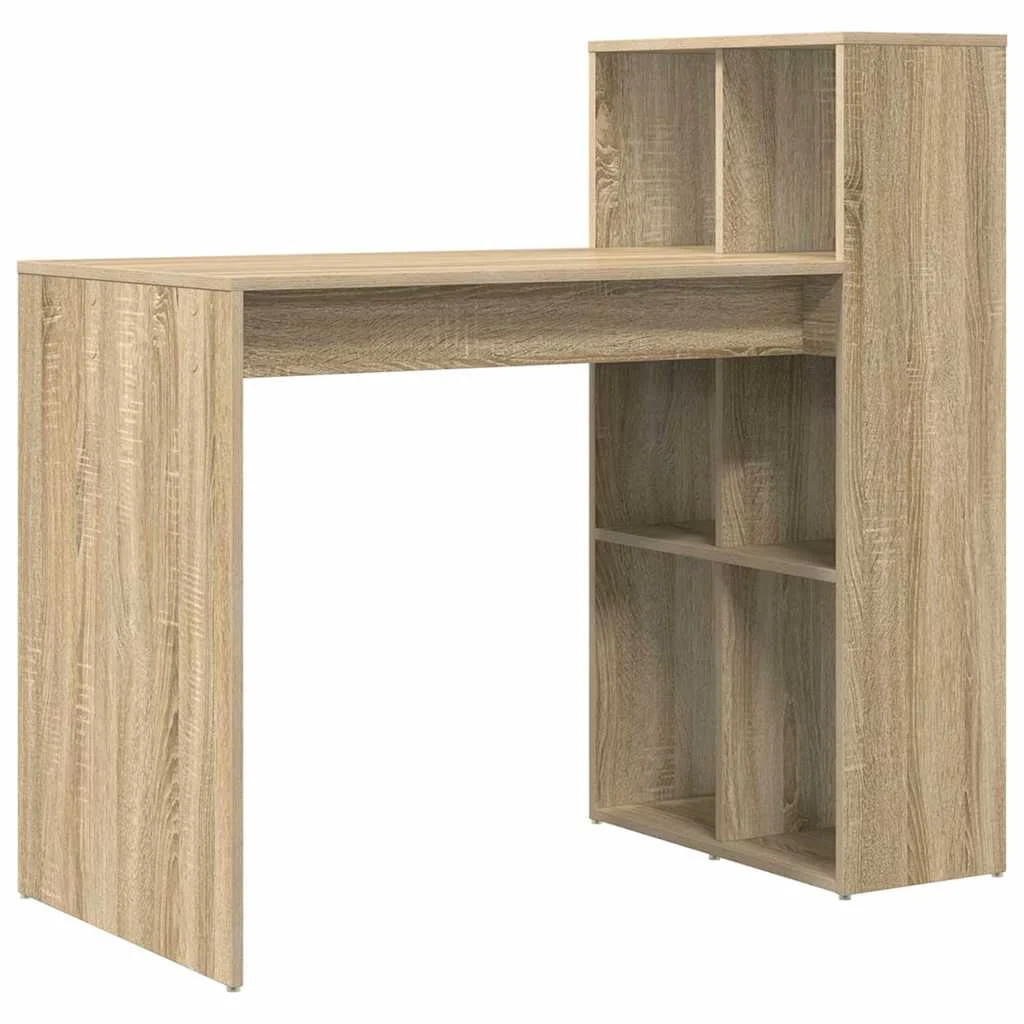 Bureau 108 x 55 x 103,5 cm chêne sonoma bois d'ingénierie – vue de côté