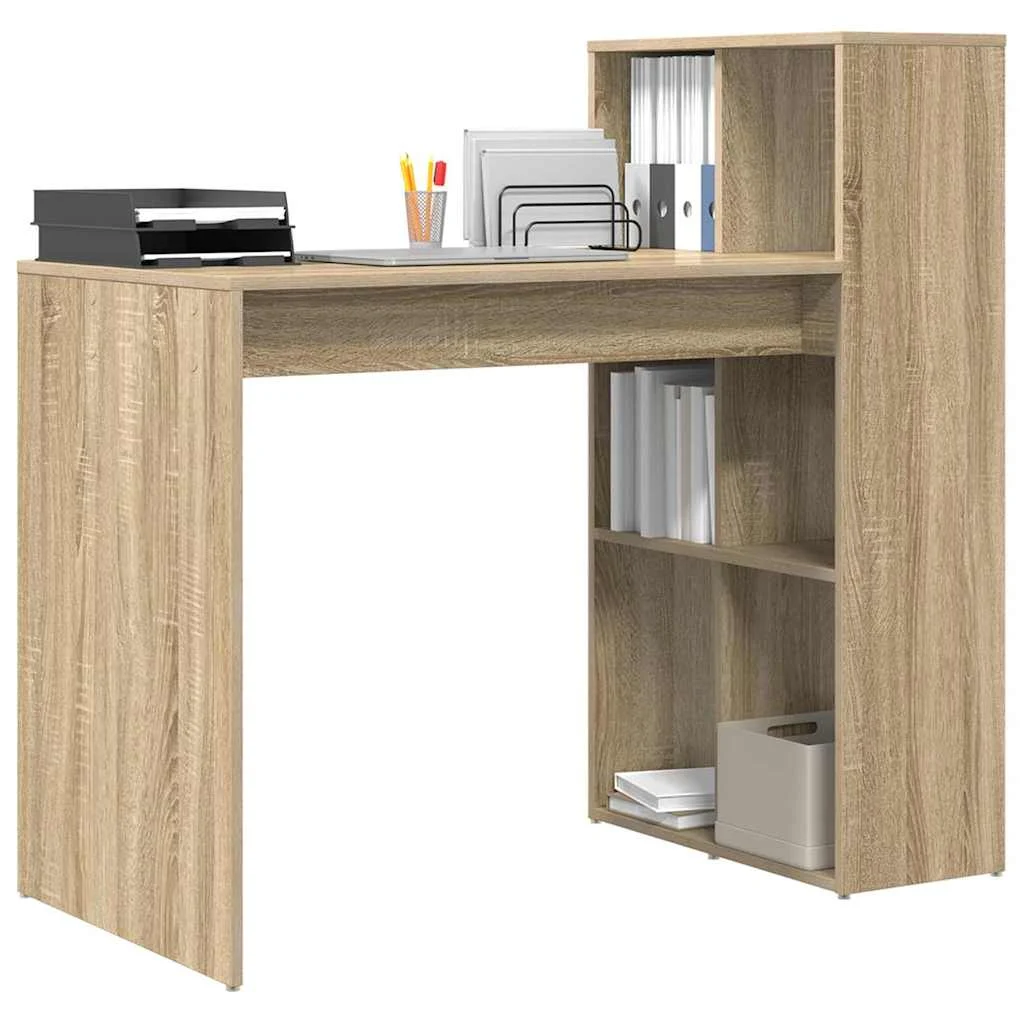 Bureau 108 x 55 x 103,5 cm chêne sonoma bois d'ingénierie – vue de détail