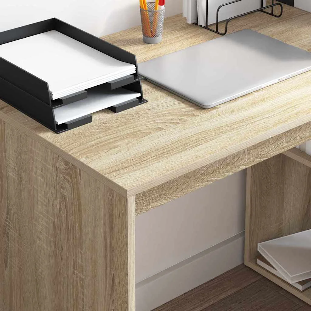 Bureau 108 x 55 x 103,5 cm chêne sonoma bois d'ingénierie – vue en situation
