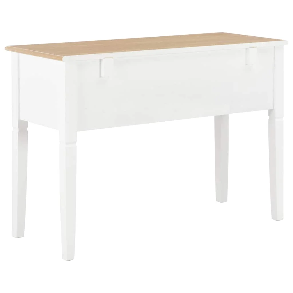 Bureau 109,5 x 45 x 77,5 cm marron et blanc mdf – vue en situation