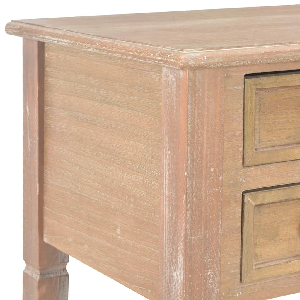 Bureau 109,5 x 45 x 77,5 cm marron mdf – vue de dos