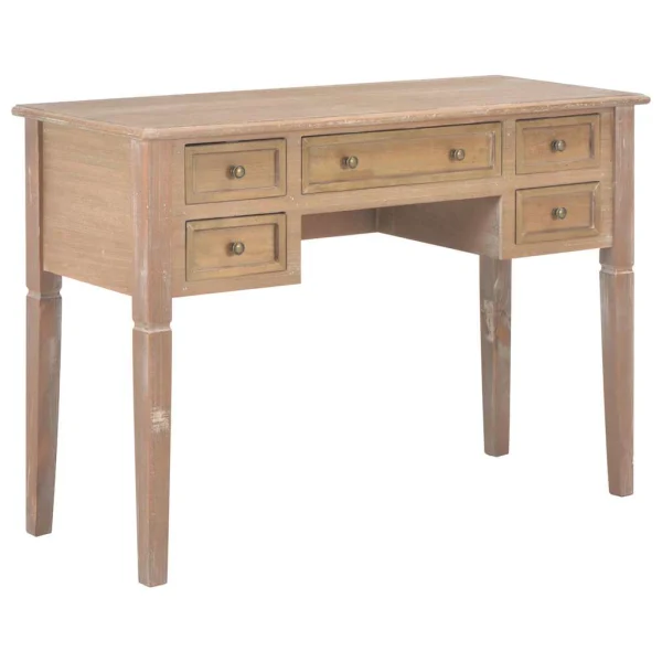 Bureau 109,5 x 45 x 77,5 cm marron mdf – vue d’ensemble