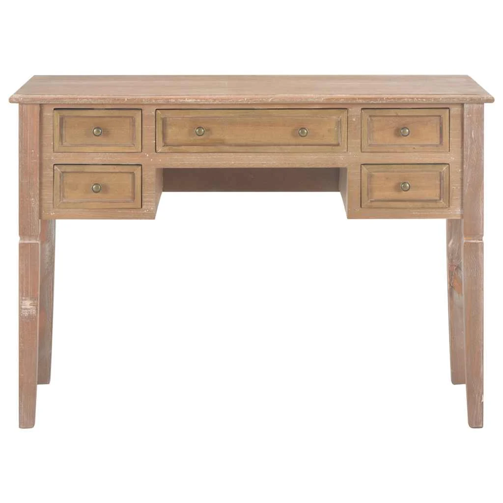 Bureau 109,5 x 45 x 77,5 cm marron mdf – vue de détail