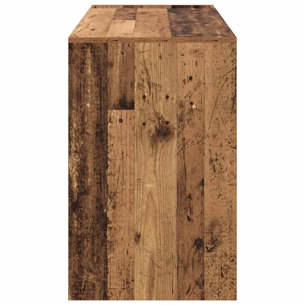 Bureau 109 x 50 x 78 cm bois ancien bois d'ingénierie – vue de dos