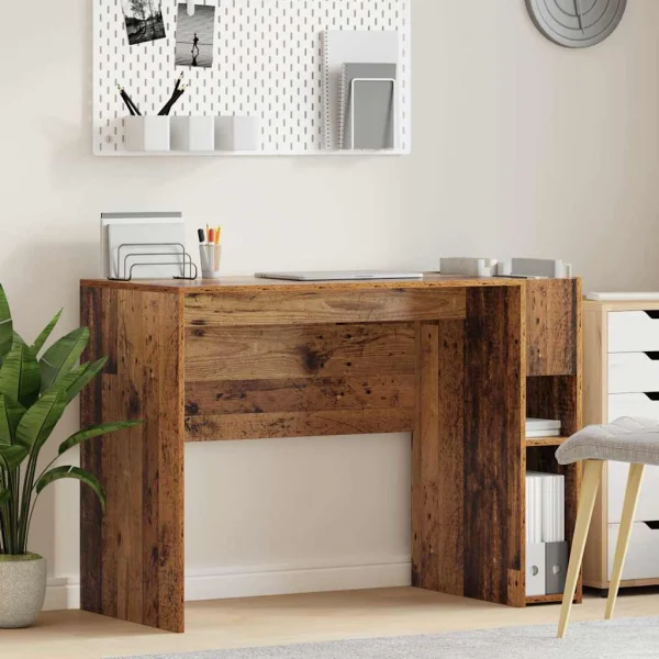 Bureau 109 x 50 x 78 cm bois ancien bois d'ingénierie – vue d’ensemble
