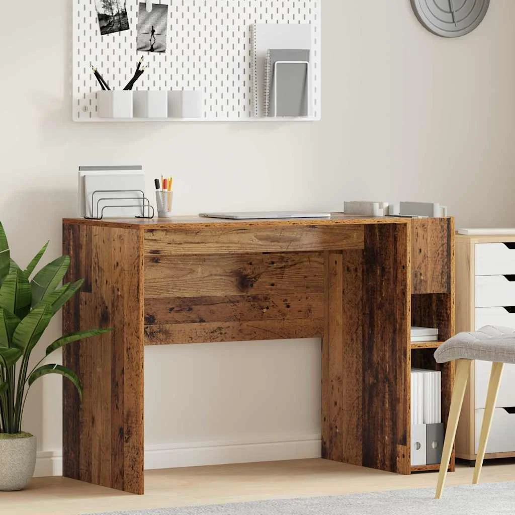 Bureau 109 x 50 x 78 cm bois ancien bois d'ingénierie – vue d’ensemble
