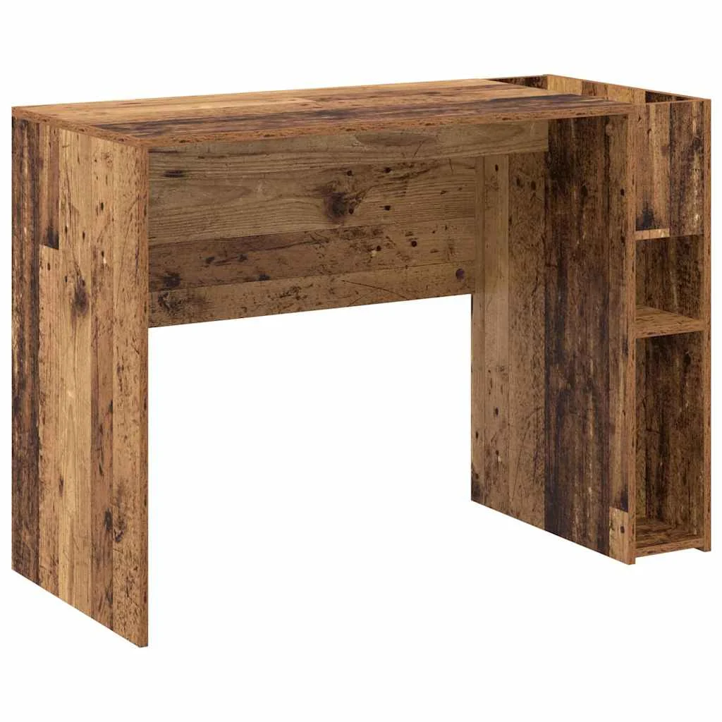 Bureau 109 x 50 x 78 cm bois ancien bois d'ingénierie – vue de côté