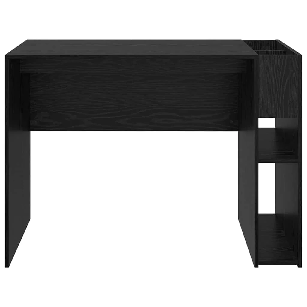 Bureau 109 x 50 x 78 cm chêne noir bois d'ingénierie – vue de dessus