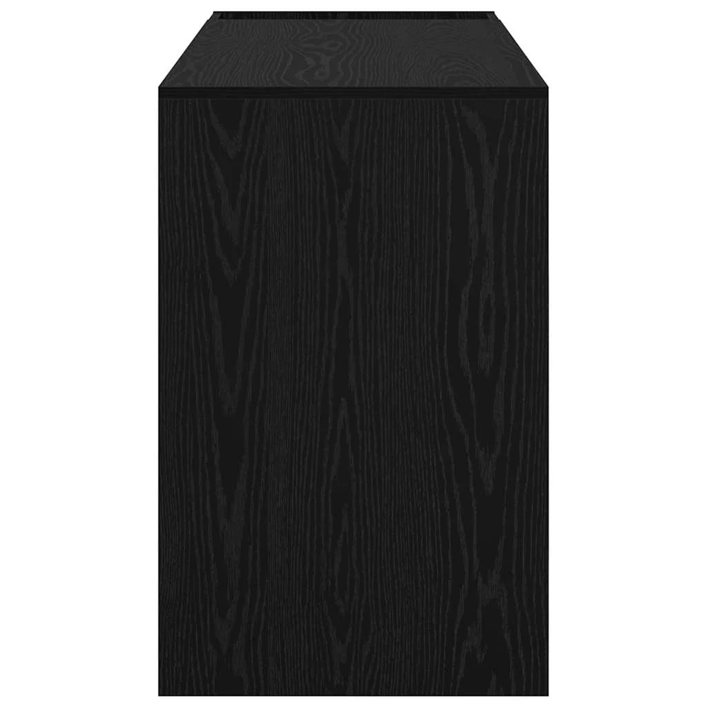 Bureau 109 x 50 x 78 cm chêne noir bois d'ingénierie – vue de dos