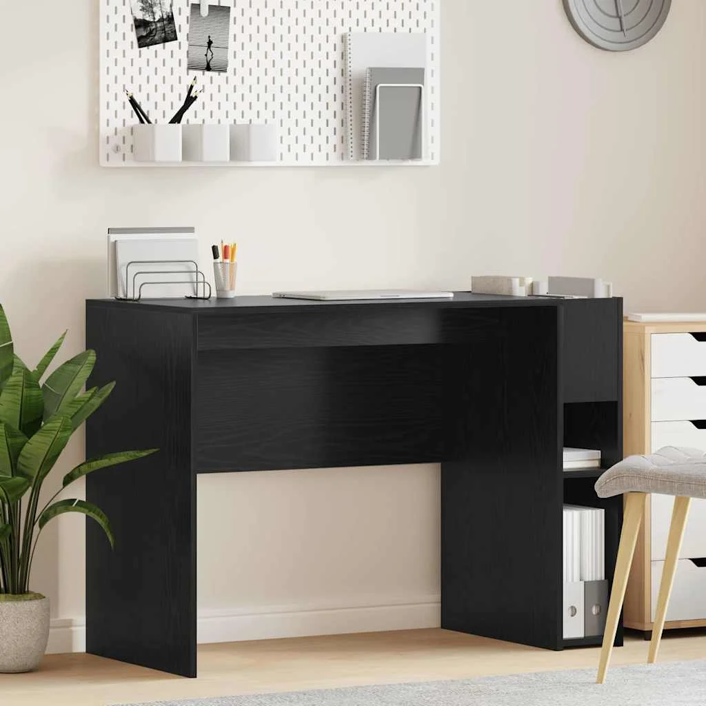 Bureau 109 x 50 x 78 cm chêne noir bois d'ingénierie – vue d’ensemble