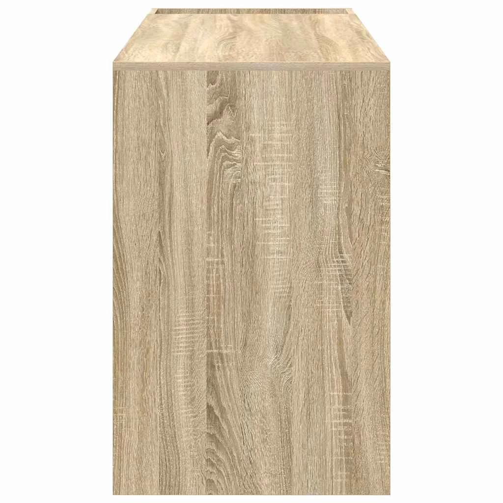 Bureau 109 x 50 x 78 cm chêne sonoma bois d'ingénierie – vue de dos
