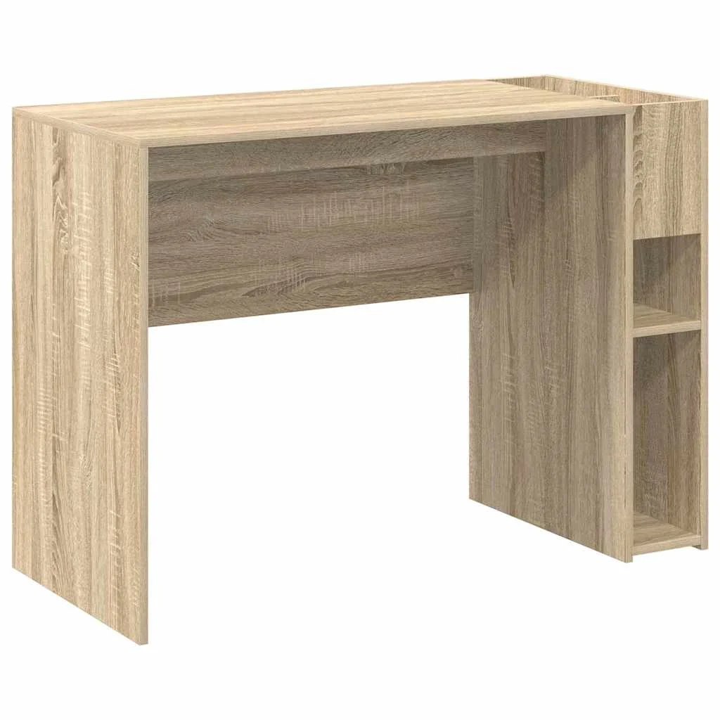 Bureau 109 x 50 x 78 cm chêne sonoma bois d'ingénierie – vue de côté