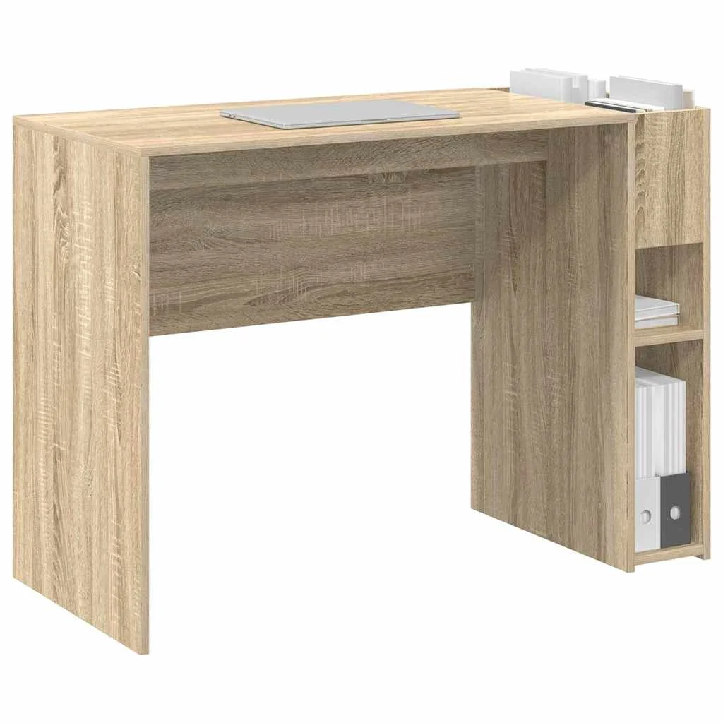 Bureau 109 x 50 x 78 cm chêne sonoma bois d'ingénierie – vue de détail