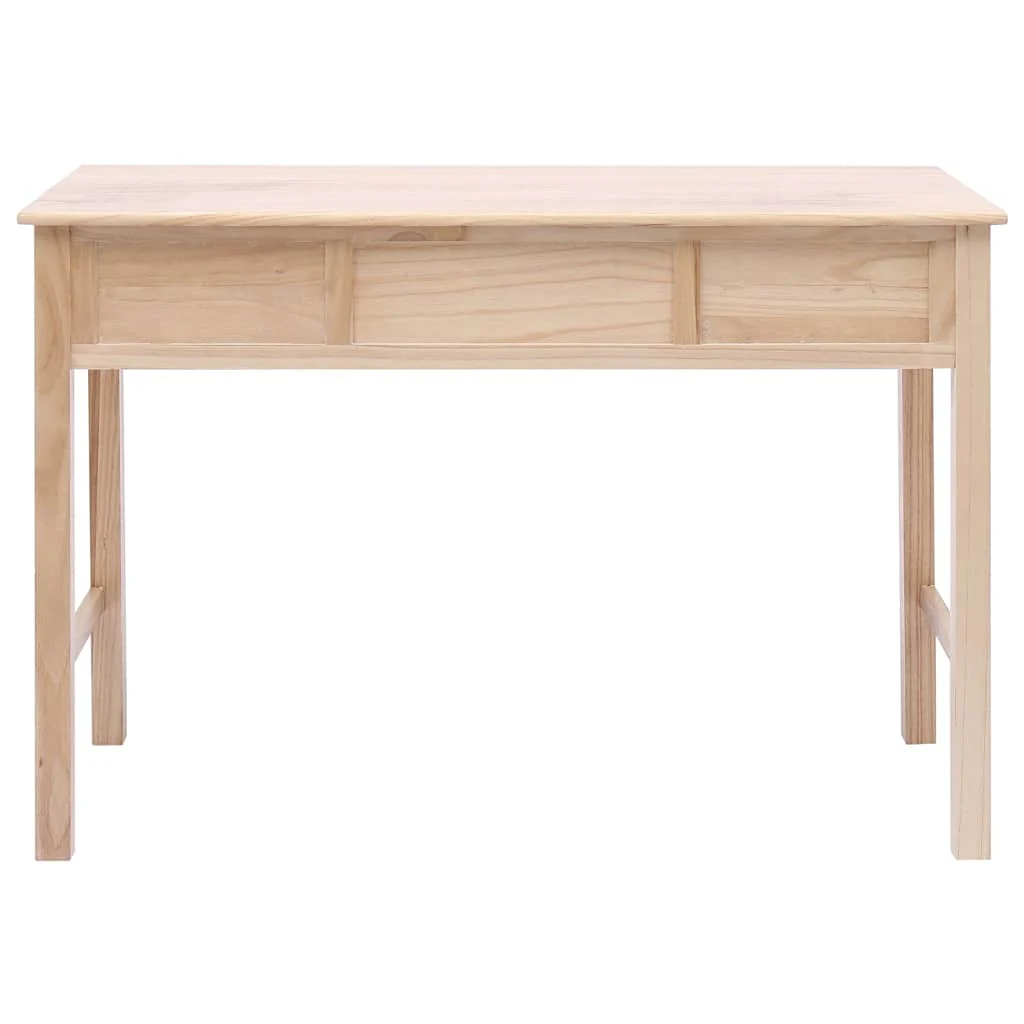 Bureau 110 x 45 x 76 cm bois naturel bois de paulownia – vue de dessus