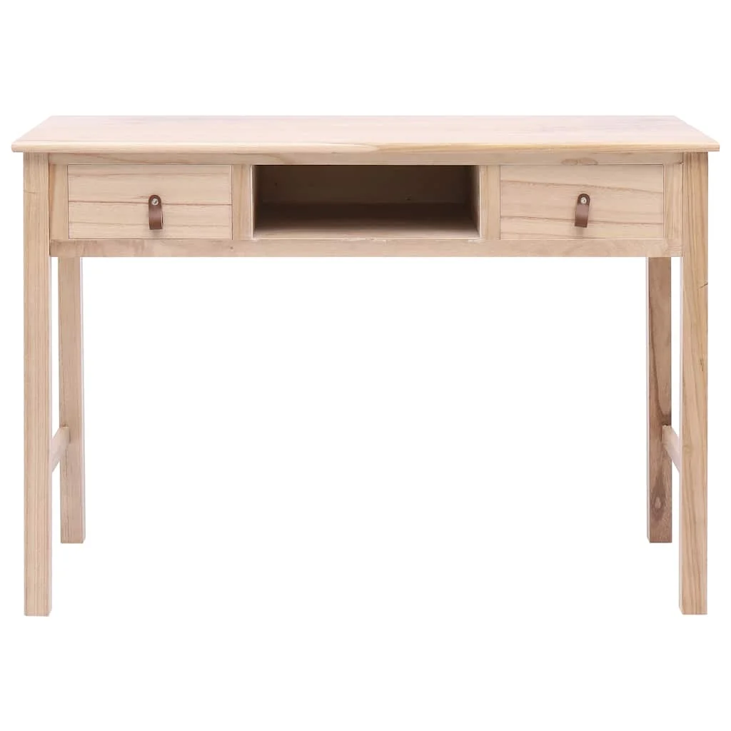 Bureau 110 x 45 x 76 cm bois naturel bois de paulownia – vue de détail