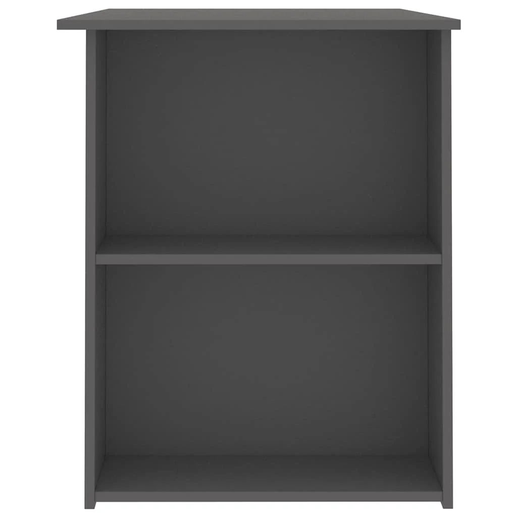 Bureau 110 x 60 x 73 cm gris aggloméré – vue de dos