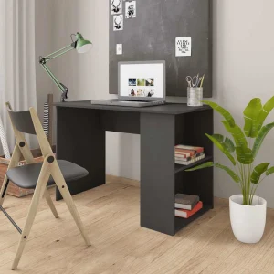 Bureau 110 x 60 x 73 cm gris aggloméré – vue d’ensemble