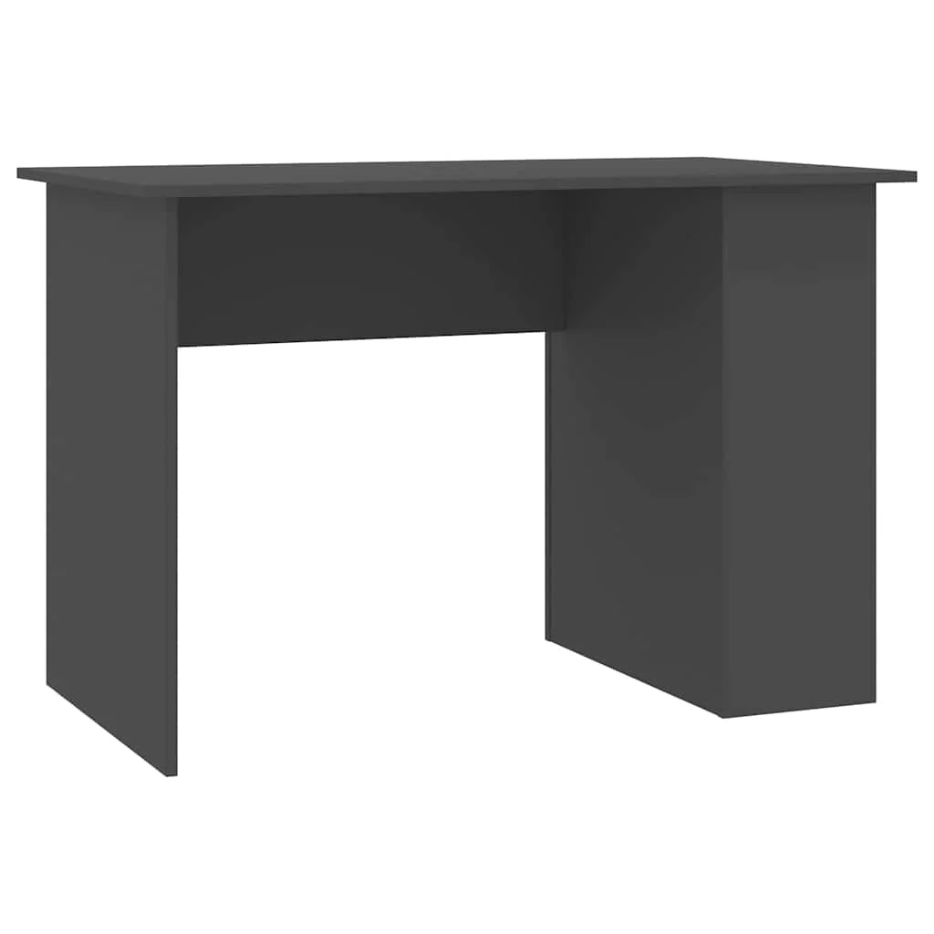 Bureau 110 x 60 x 73 cm gris aggloméré – vue de côté