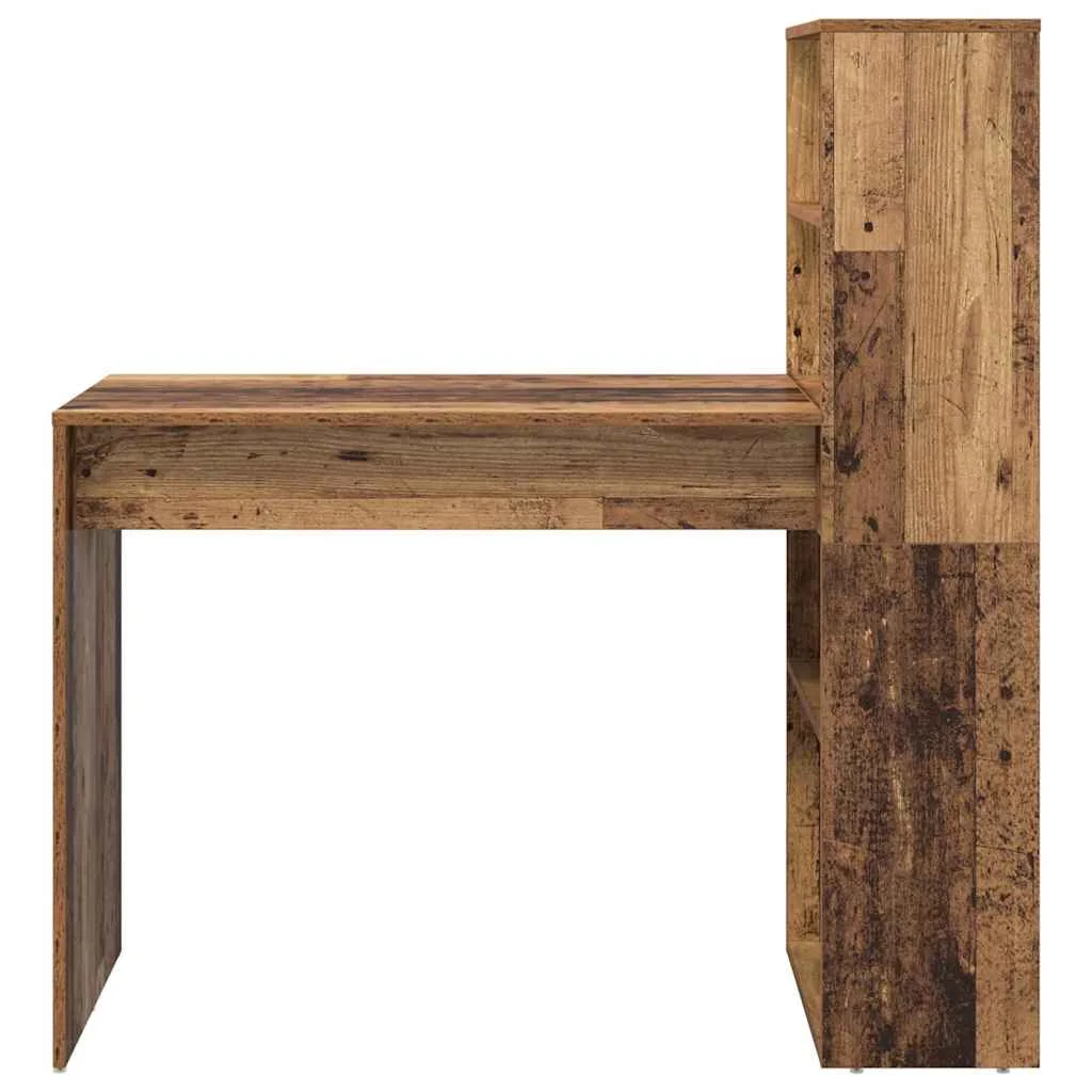 Bureau 113 x 54 x 120 cm bois ancien bois d'ingénierie – vue de dessus