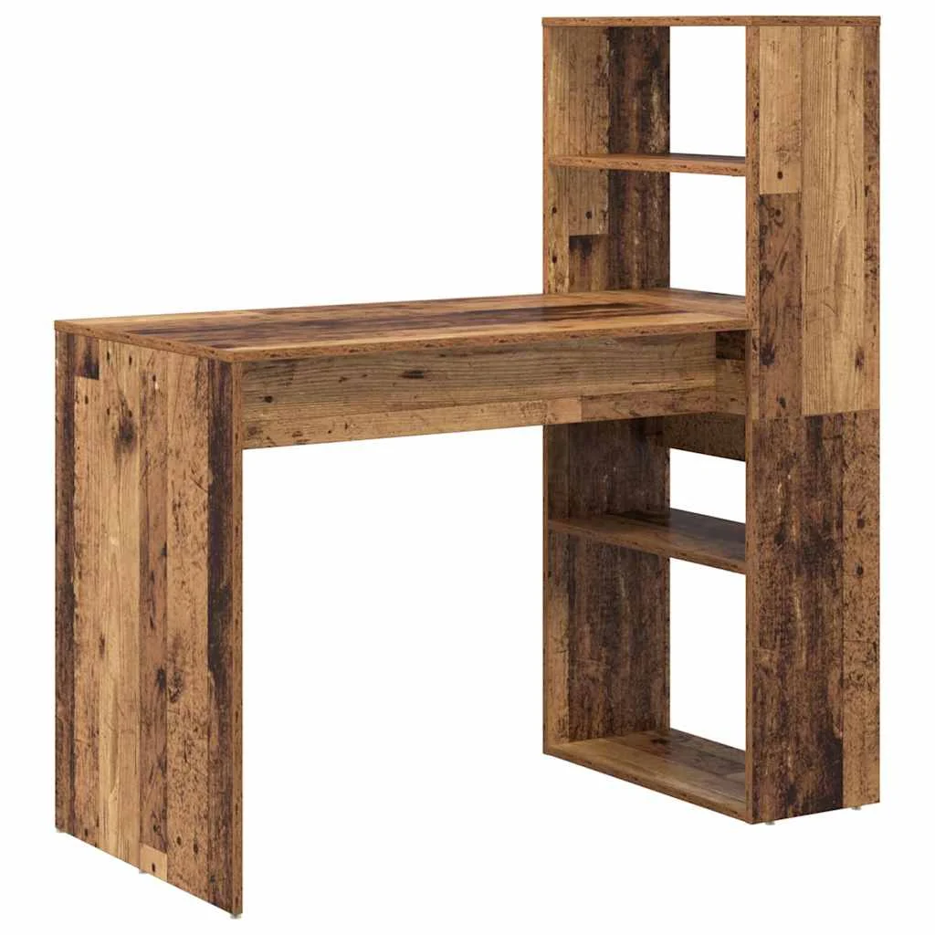 Bureau 113 x 54 x 120 cm bois ancien bois d'ingénierie – vue de côté