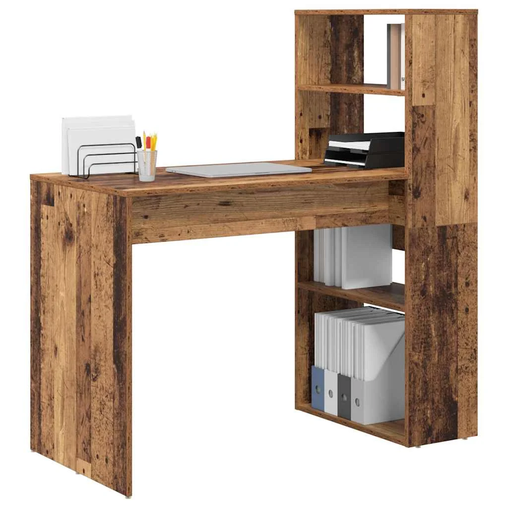 Bureau 113 x 54 x 120 cm bois ancien bois d'ingénierie – vue de détail