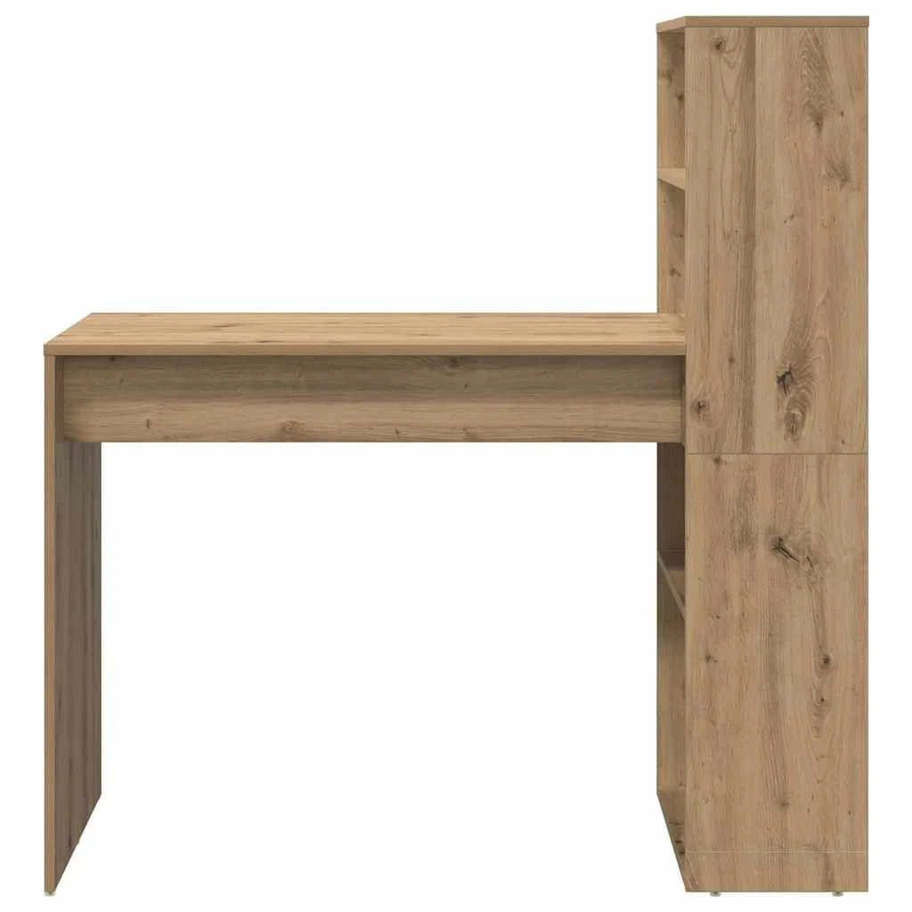 Bureau 113 x 54 x 120 cm chêne artisanal bois d'ingénierie – vue de dessus