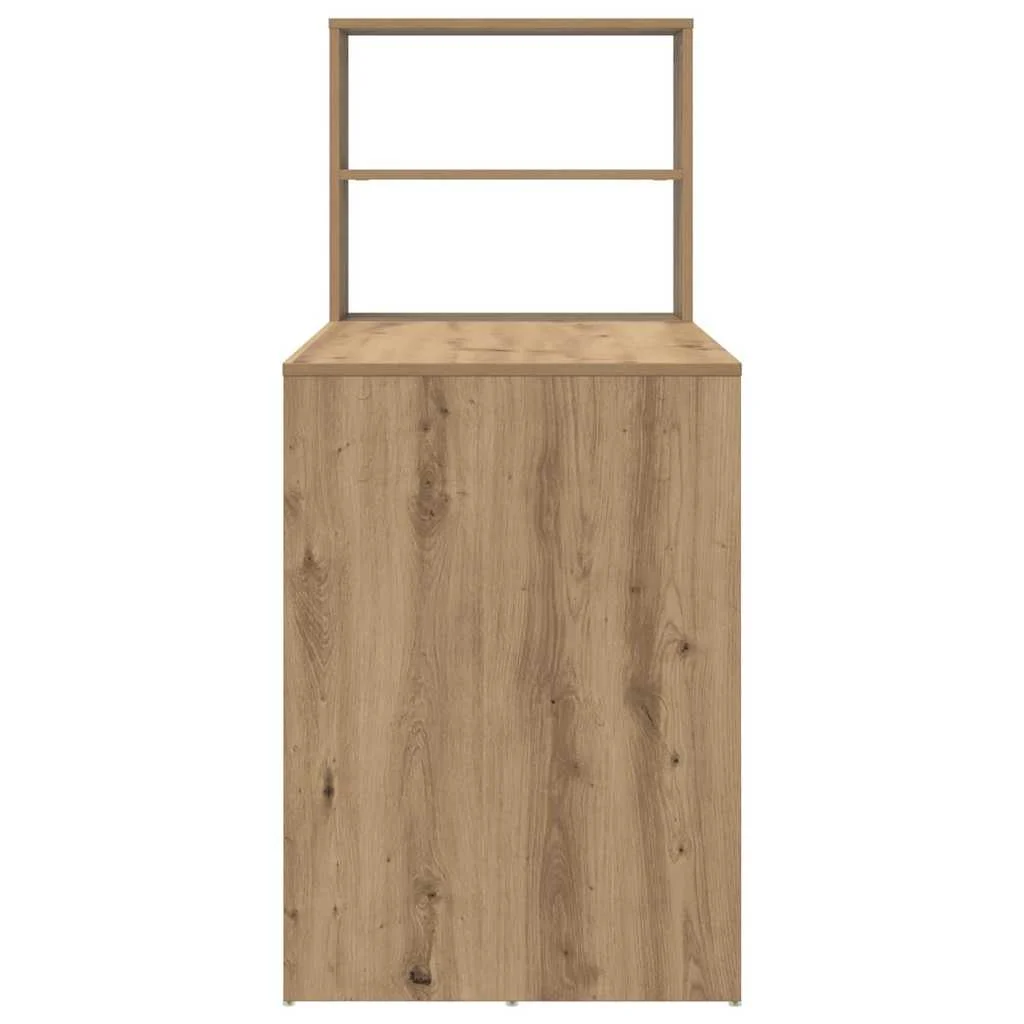 Bureau 113 x 54 x 120 cm chêne artisanal bois d'ingénierie – vue de dos