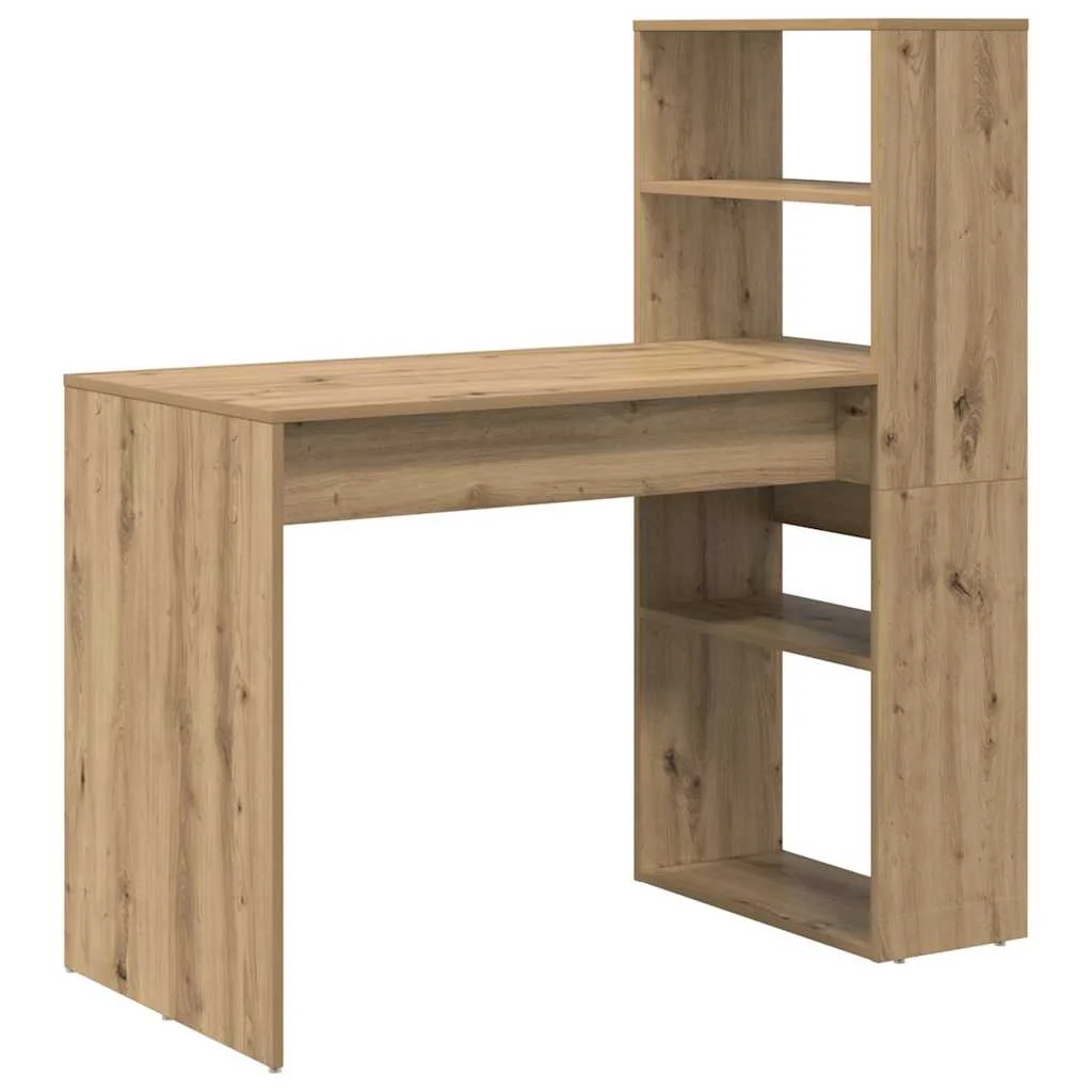 Bureau 113 x 54 x 120 cm chêne artisanal bois d'ingénierie – vue de côté