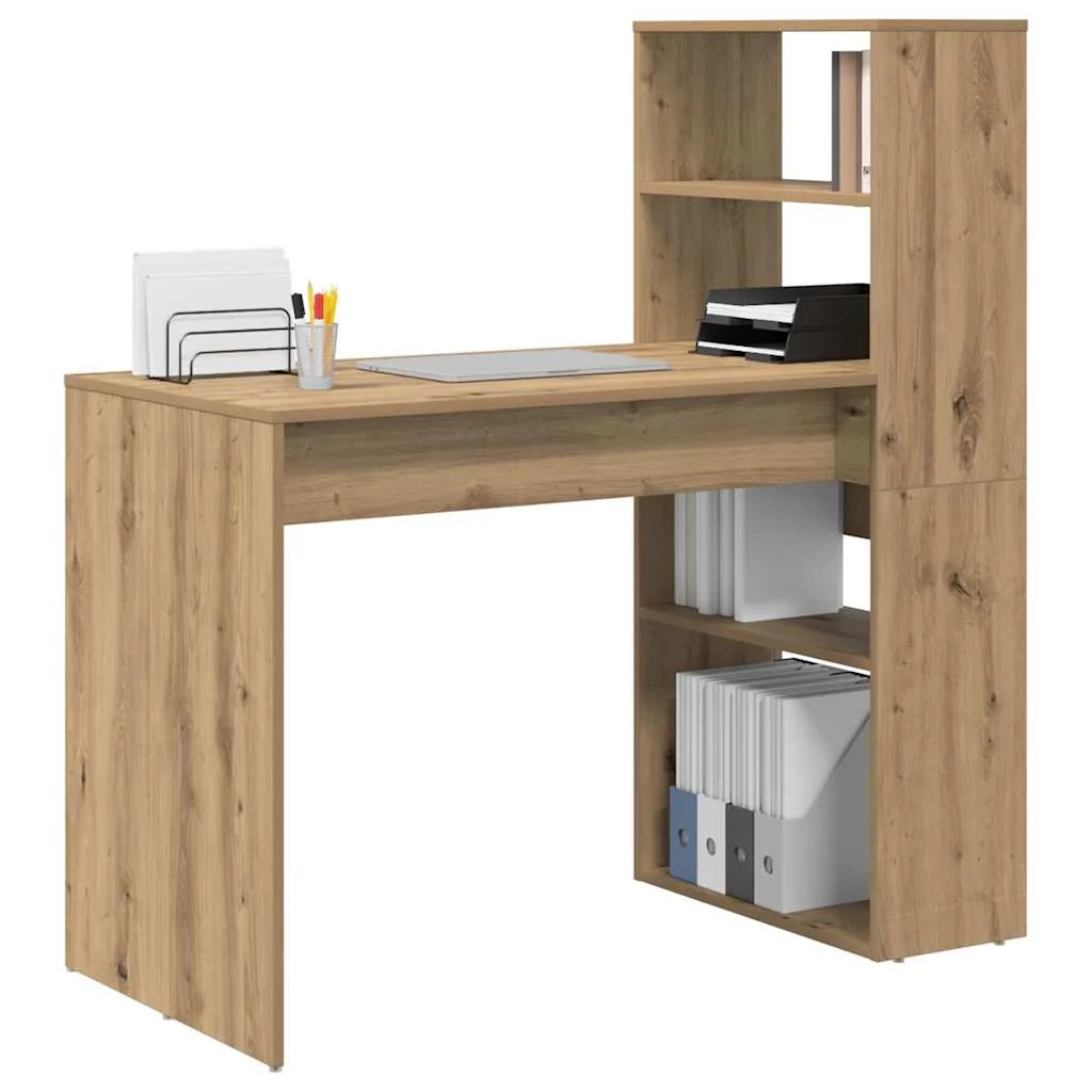 Bureau 113 x 54 x 120 cm chêne artisanal bois d'ingénierie – vue de détail