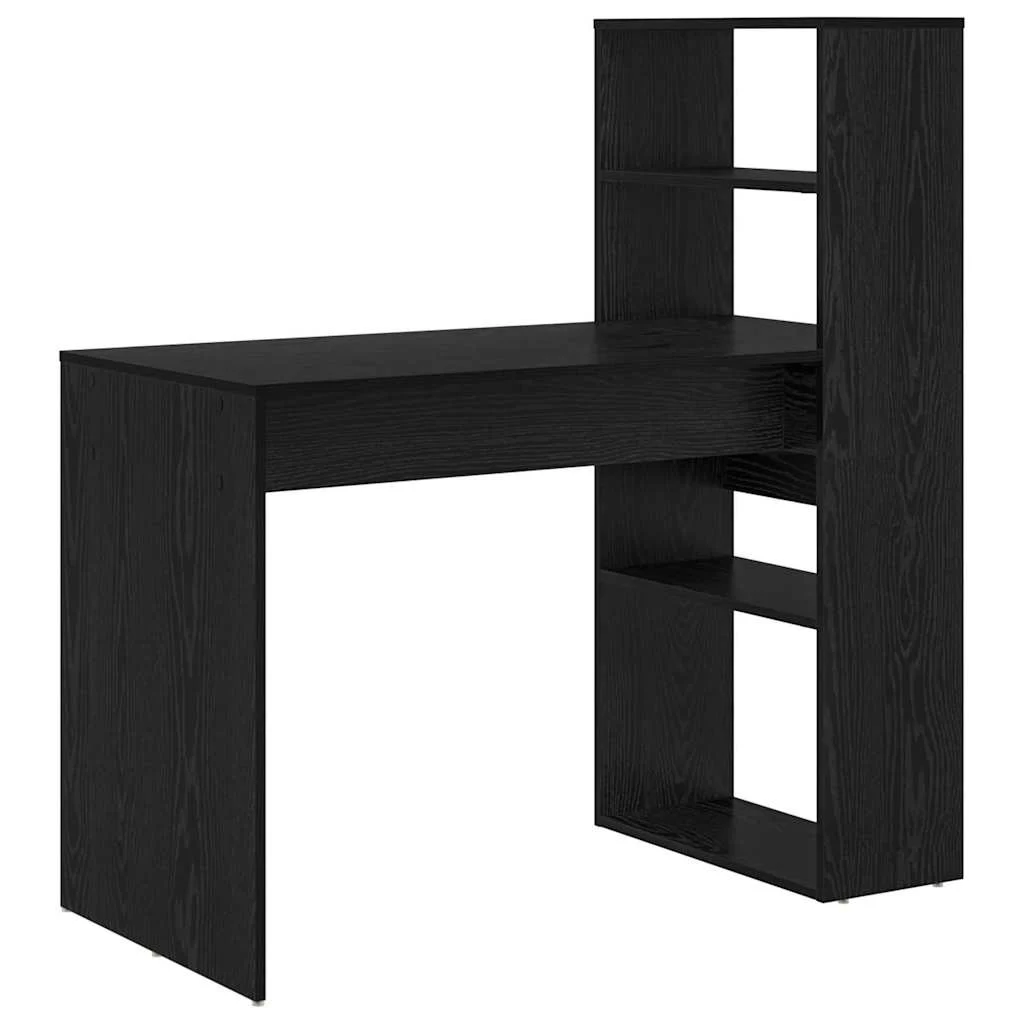 Bureau 113 x 54 x 120 cm chêne noir bois d'ingénierie – vue de côté