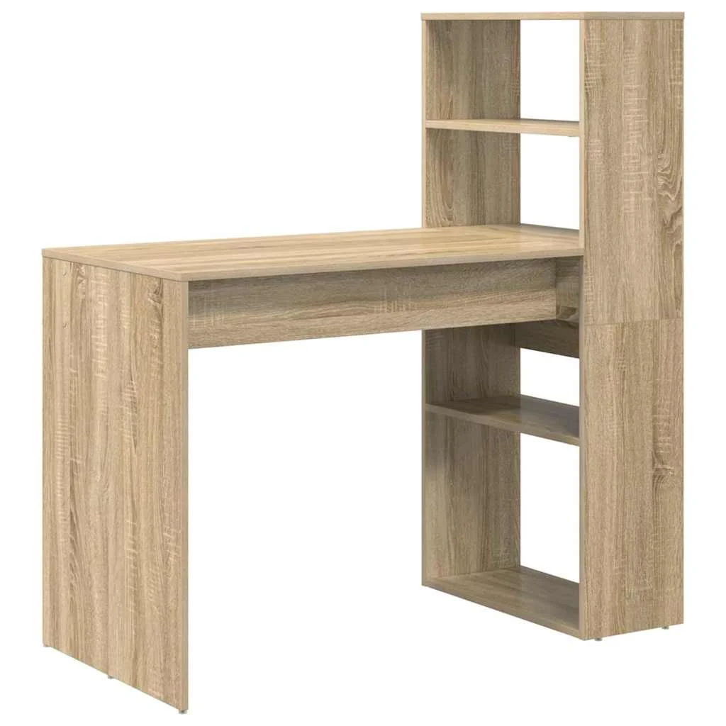 Bureau 113 x 54 x 120 cm chêne sonoma bois d'ingénierie – vue de côté