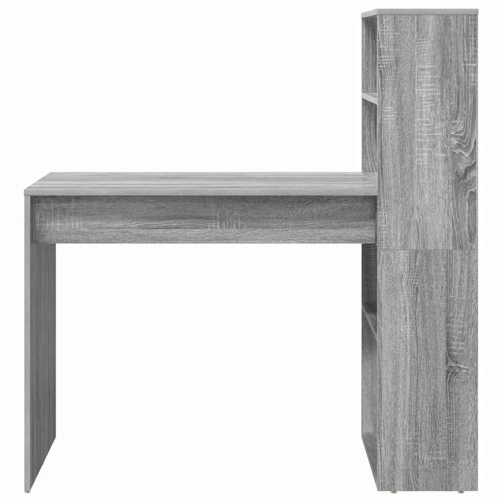 Bureau 113 x 54 x 120 cm sonoma gris bois d'ingénierie – vue de dessus