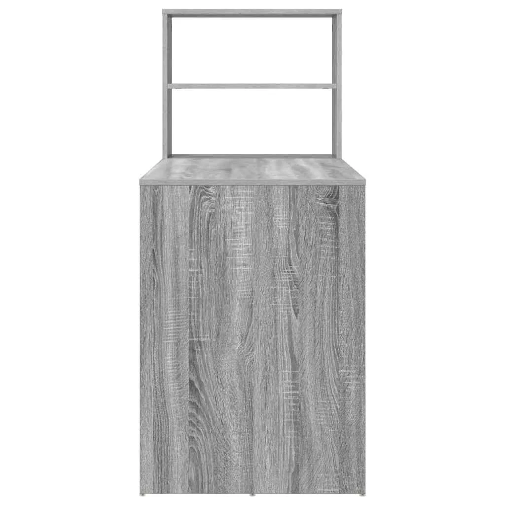 Bureau 113 x 54 x 120 cm sonoma gris bois d'ingénierie – vue de dos