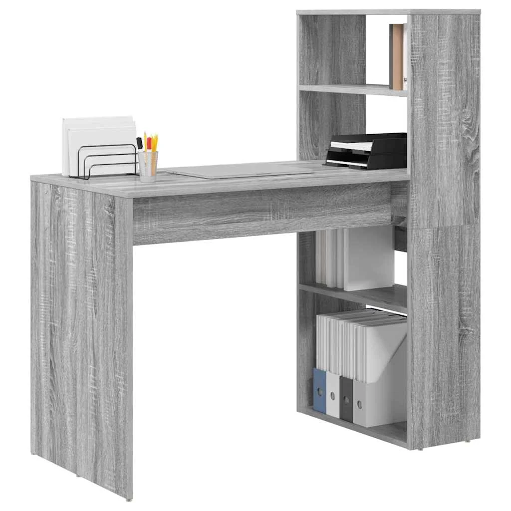 Bureau 113 x 54 x 120 cm sonoma gris bois d'ingénierie – vue de détail