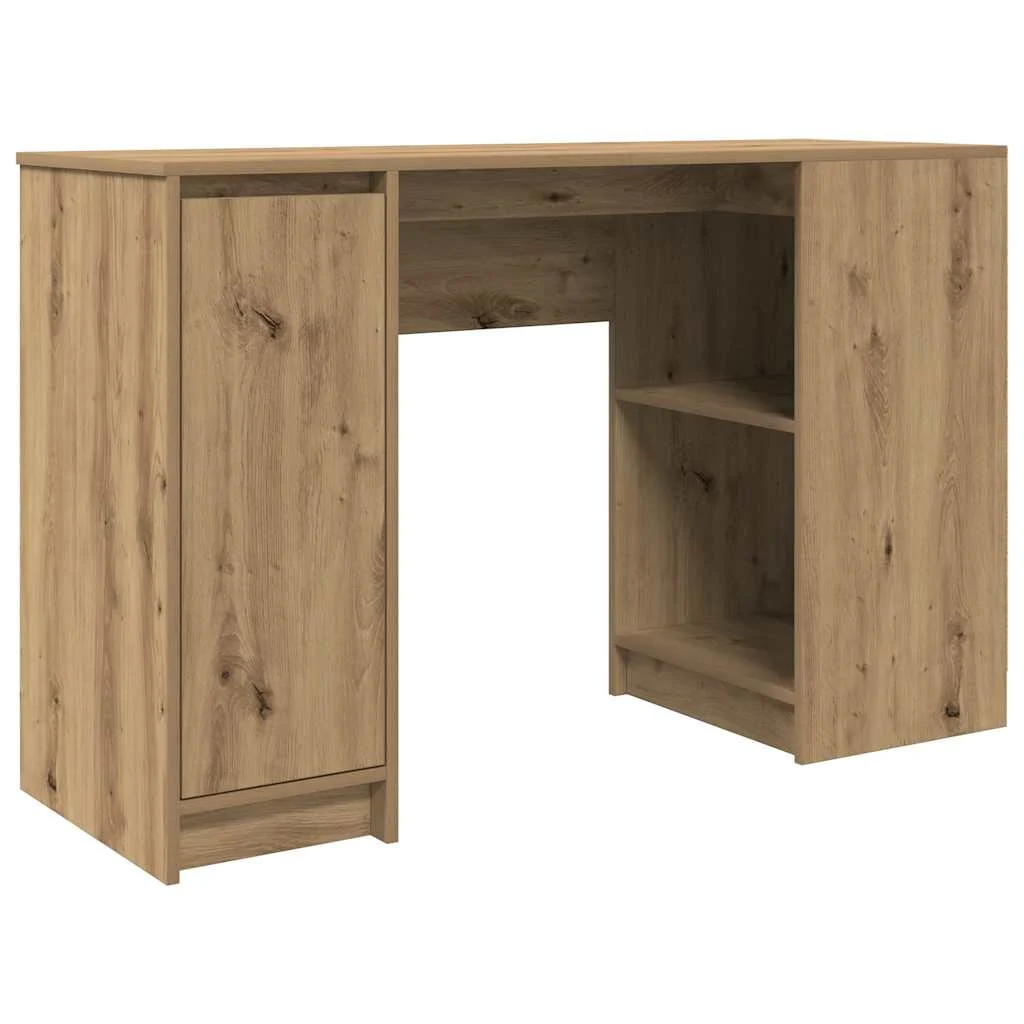 Bureau 120 x 42 x 76 cm chêne artisanal bois d'ingénierie – vue de côté