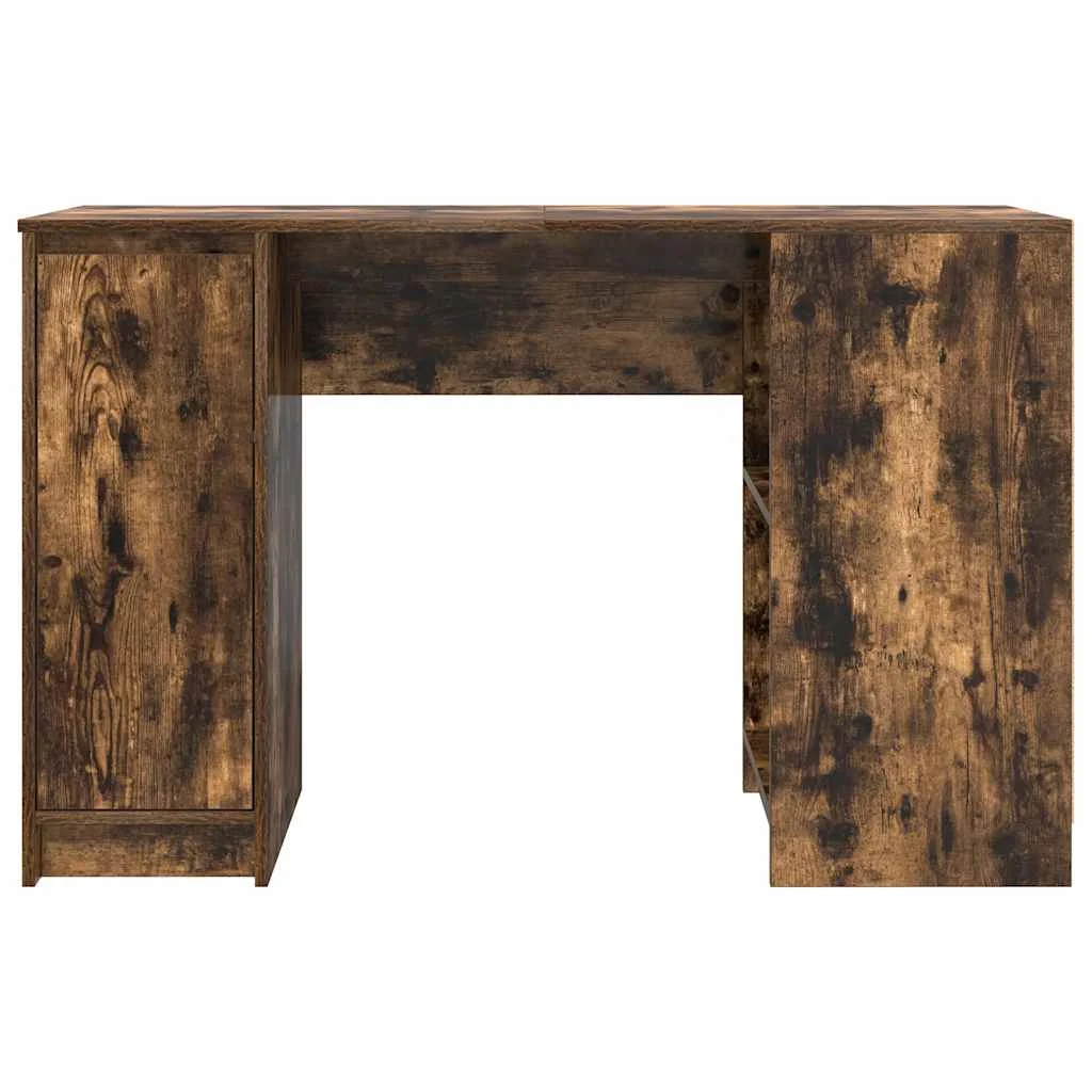 Bureau 120 x 42 x 76 cm chêne fumé bois d'ingénierie – vue de dessus