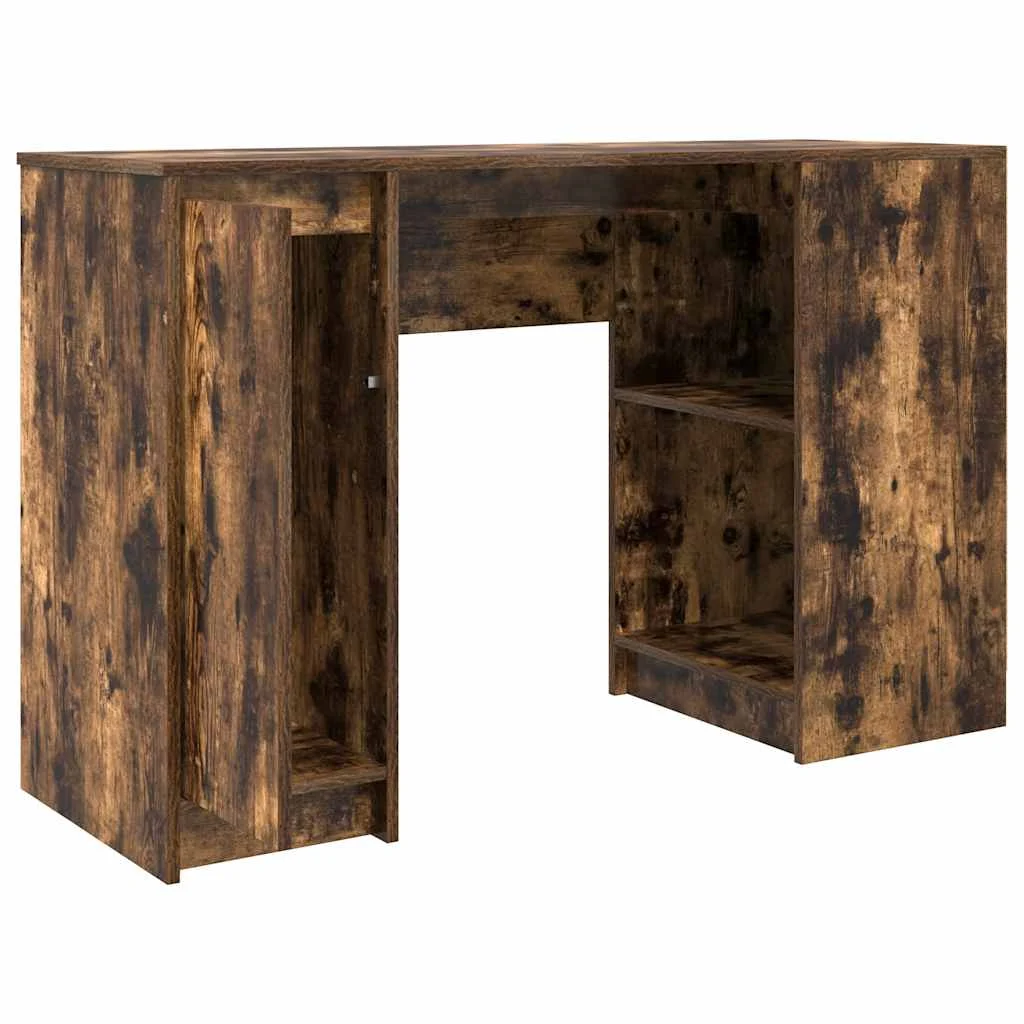 Bureau 120 x 42 x 76 cm chêne fumé bois d'ingénierie – vue en situation