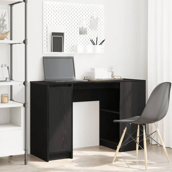 Bureau 120 x 42 x 76 cm chêne noir bois d'ingénierie – vue d’ensemble