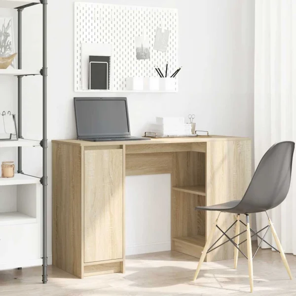 Bureau 120 x 42 x 76 cm chêne sonoma bois d'ingénierie – vue d’ensemble