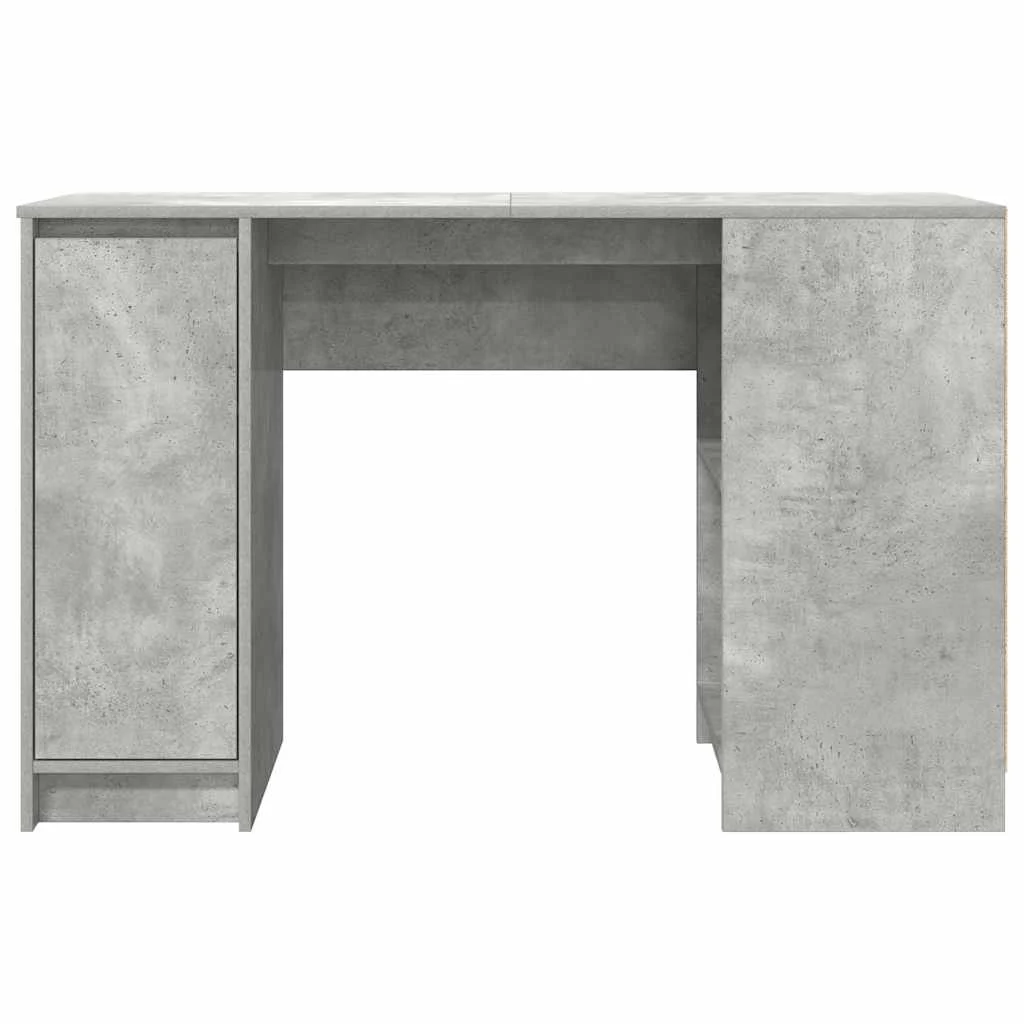 Bureau 120 x 42 x 76 cm gris béton bois d'ingénierie – vue de dessus